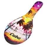 Cuban Palm Sunset Ceramic Spoon Rest